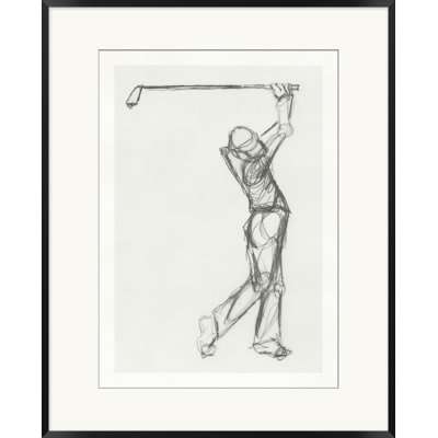 Sports Sketch 1 Framed Drawing Print