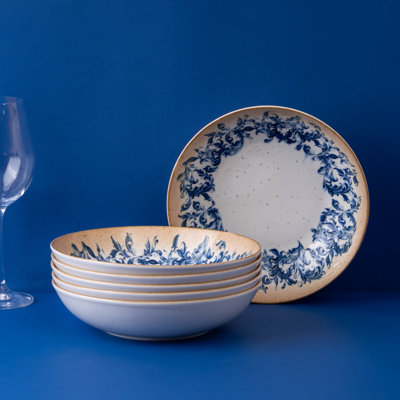 Cruise-Amalfi Premium Porcelain Round Deep Plate | 8.2"
