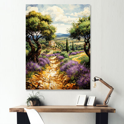 Sentiers provençaux en France I sur toile