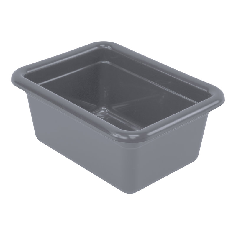 Bussing Tub, 9-1/16"W x 12-1/16"L x 5-1/8"H, polypropylene, , NSF, case of 12, Gray