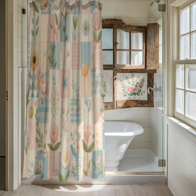 Spring Gingham Set - 1 Piece Standard Shower Curtain