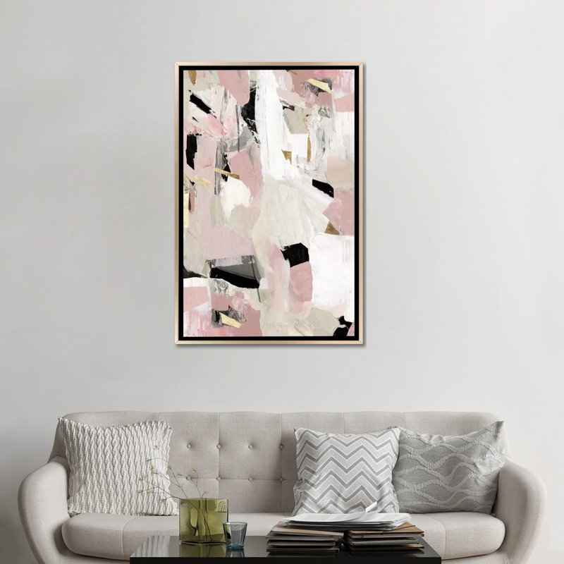 «Black Rose Gold II», reproduction d'art sur toile encadrée, H 48 po x l 32 po, Impression encadrée sans passe-partout