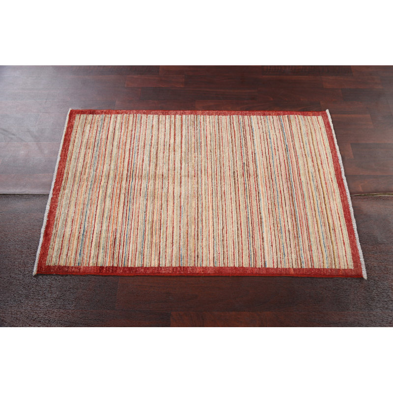 Tapis oriental rayé en laine Artirio Gabbeh Kashkoli