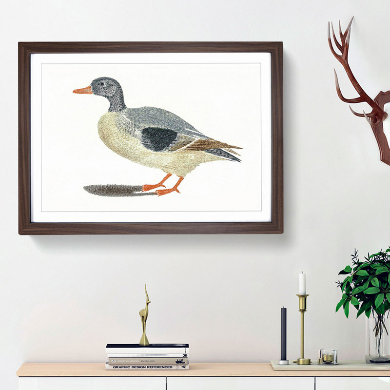 Duck by Johan Teyler - Framed Print, Walnut Framed, 27cm H x 36cm W x 2cm D