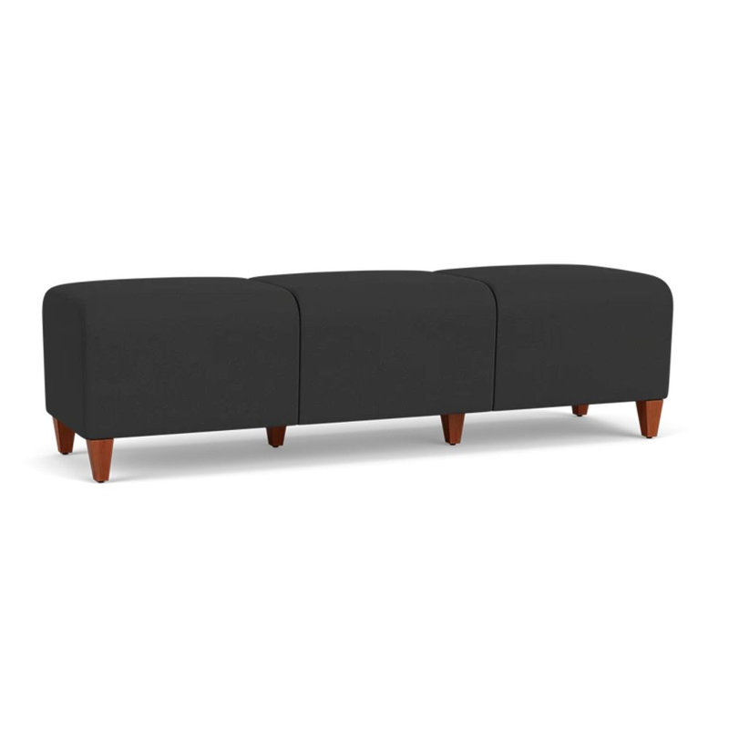 Banc de réception 3 places Siena, Cerisier, Graphite portes ouvertes