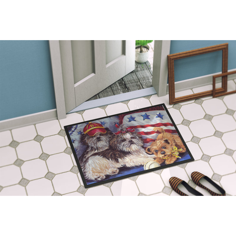 Tapis intérieur ou extérieur Westie A Winter's Night 24X36 PPP3276JMAT_Dog, Shih Tzu chéris américains