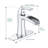 Topcraft Single-Handle Single-Hole Bathroom Sink Faucet With Pop-Up Drain And Deck Plate-123810628