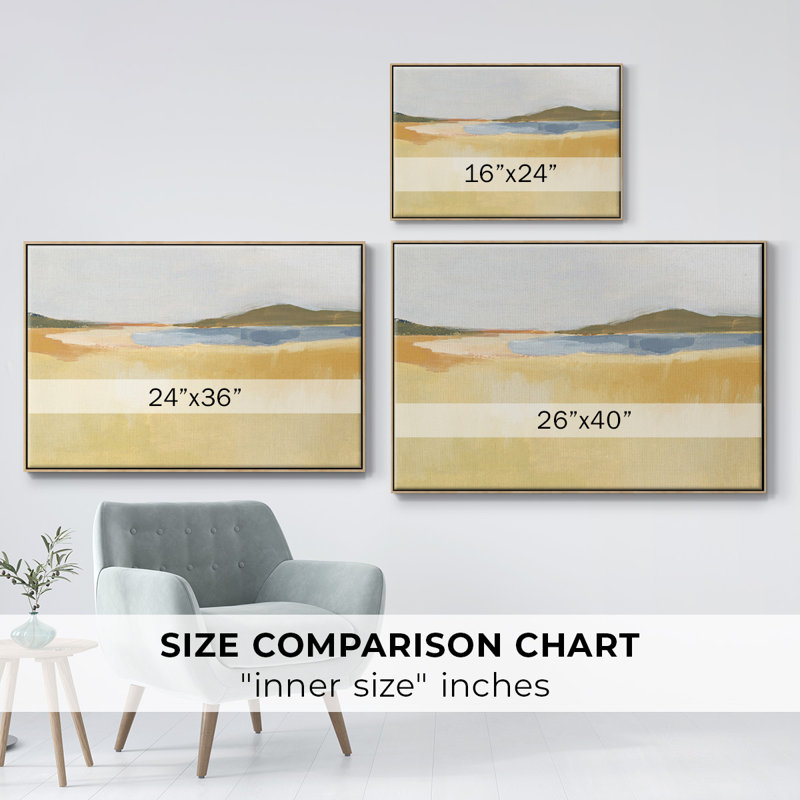 Ocre bord de mer I, Bois naturel, H 27 po x l 41 po x P 2 po