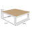 Aluminum Patio Coffee Table-1592428053