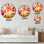Red Tulips - Traditional wall clock-73150274