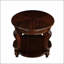 Table d'appoint ronde 22 po, table d'appoint en bois massif avec tablette-327118308