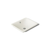 Iron Plains Metal Rectangular Vessel Bathroom Sink with Overflow