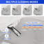 Toilette intelligente à bidet avec couvercle à ouverture / fermeture automatique, chasse d'eau automatique, siège chauffant, bouclier en mousse, laveuse et sécheuse chaudes, capteur de pied, télécommande, affichage à DEL et veilleuse pour un confor