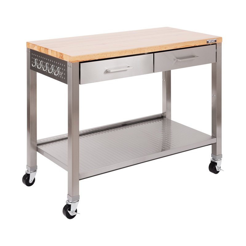 Table de travail pour îlot Home, Argent argent