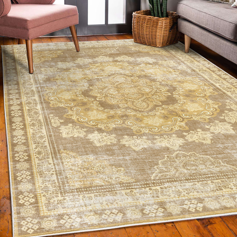 Tapis décoratif Chiyomi, Rectangle 4 pi x 5 pi 5 po