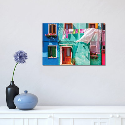 Italy, Burano. Colorful House Exterior. by Jaynes Gallery - Wrapped Canvas Gallery-Wrapped Canvas Giclée