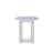 Langport Rectangular Acacia Solid Wood Outdoor Side Table , 18.11 " W 18.5 " D-641289656