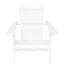 Chaise d'extérieur en bois, blanche, pliable, avec pliage de construction pour une expérience de détente-2026368971