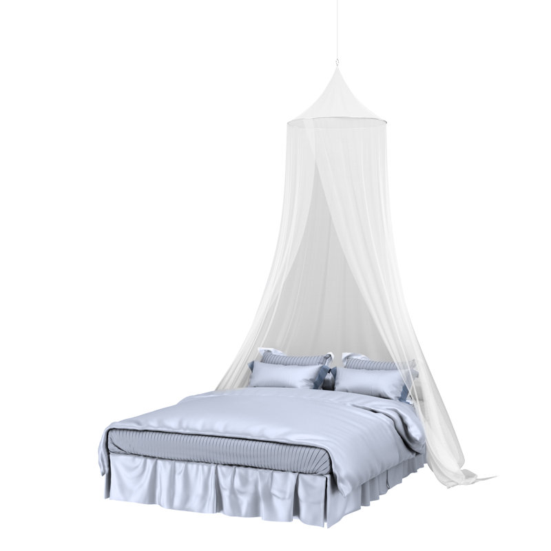 Lavish Home Mosquito Repelling Net for Beds, White