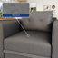 Canapé-lit modulaire convertible modulaire en forme de U avec canapé double et canapé-lit réversible en similicuir réversible