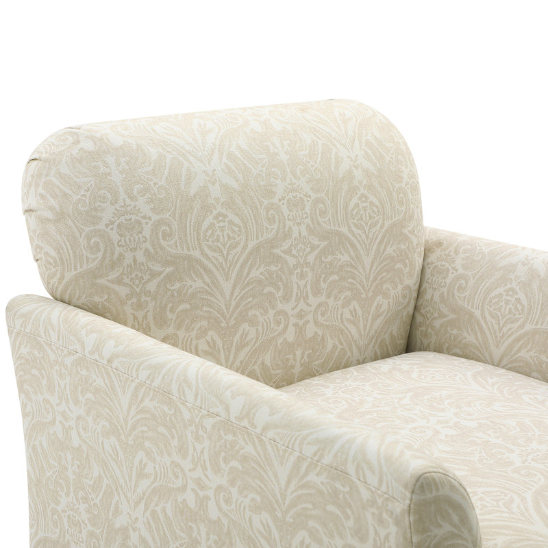 Fauteuil en polyester de 30,5 po de large Akenya, 100 % polyester beige