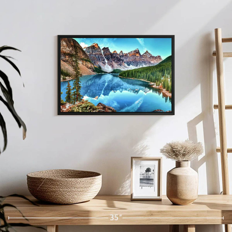 Parc national, 19 po x 13 po, Cadre flottant noir