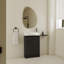 Meuble-lavabo autoportant de 23 po avec lavabo et portes à fermeture douce-1464133638
