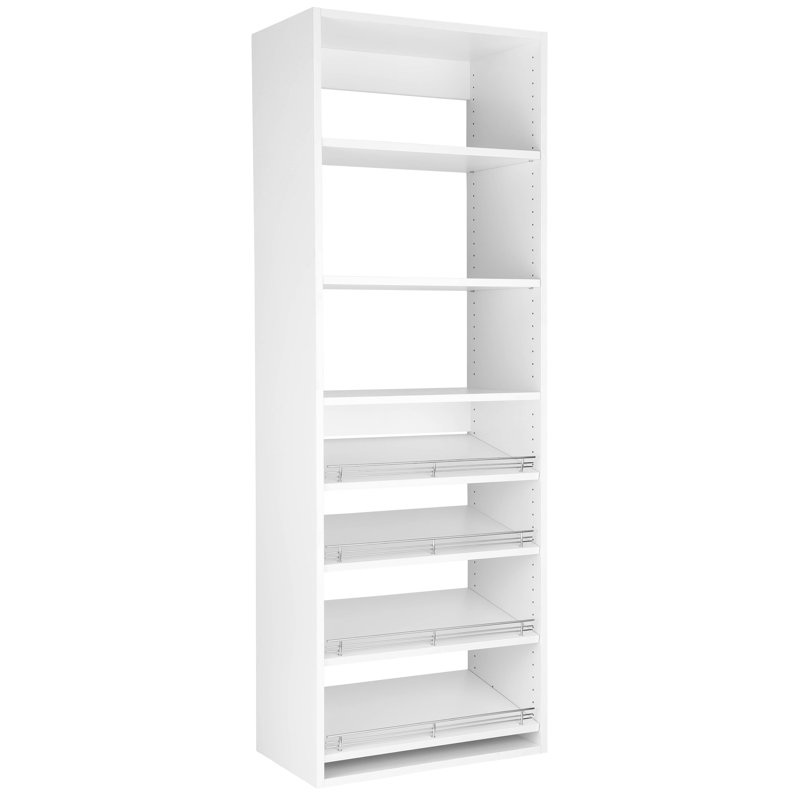 Closet System, 71.25" H x 25.5" W x 14" D