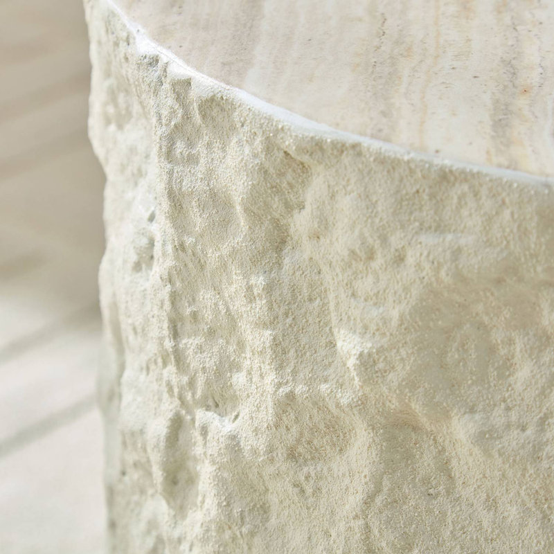 15.75" Round Fibreglass End Table