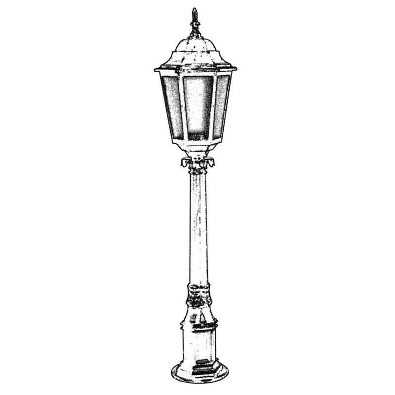 Aarjan Frosted Lamp Post (Full)
