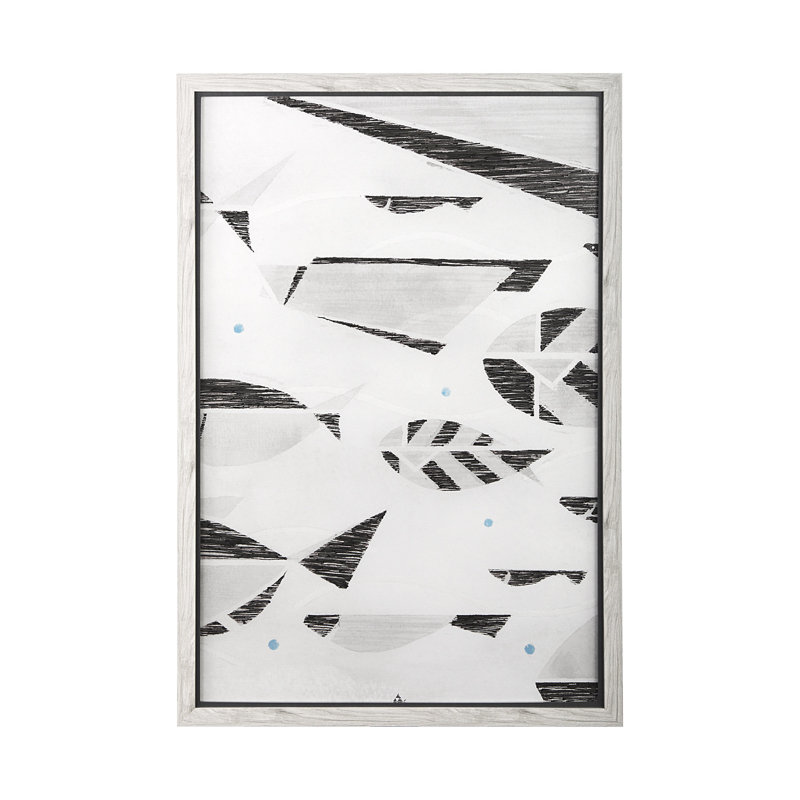 Se Promener II a Hand Embelished Textured Framed Art Print Matted under Glass