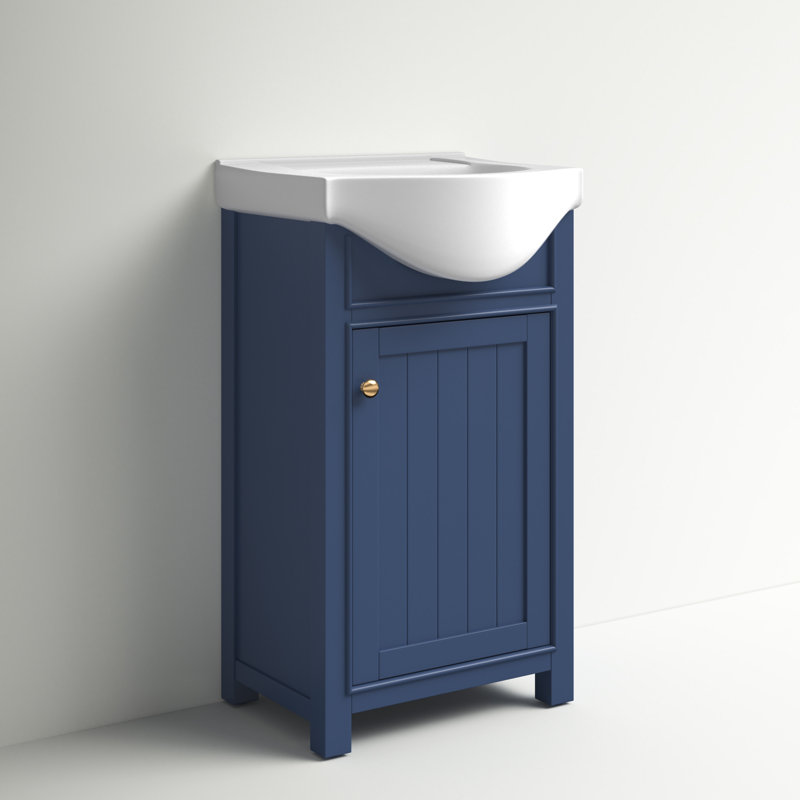 Ensemble de meuble-lavabo simple 20 po Orsstown, Bleu