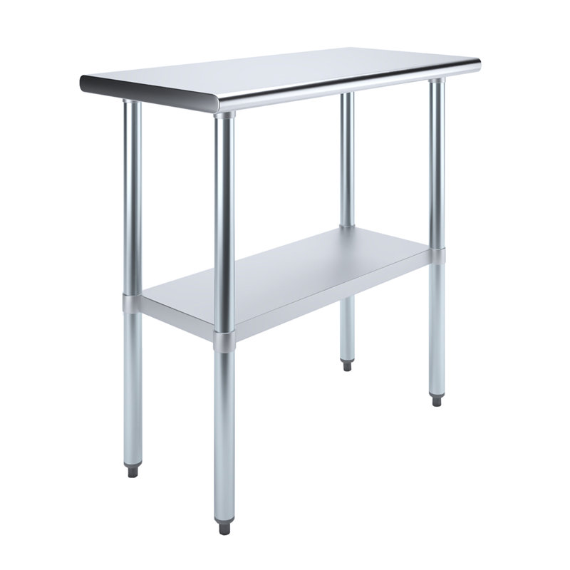 Stainless Steel Top Workbench, 35" H x 36" W x 18" D
