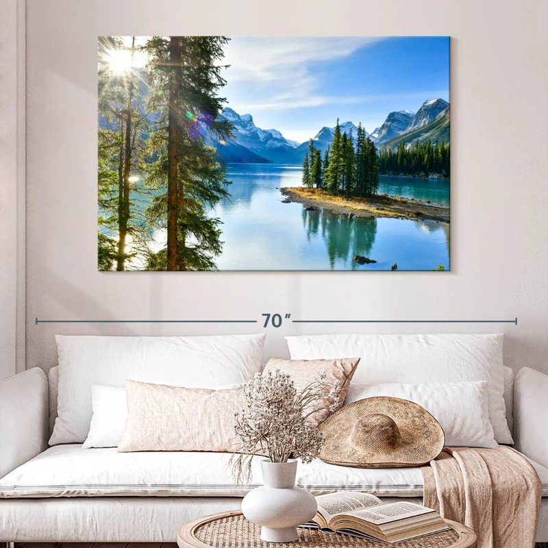 Alvord Sunny Maligne Lake, H 34 po x l 51 po