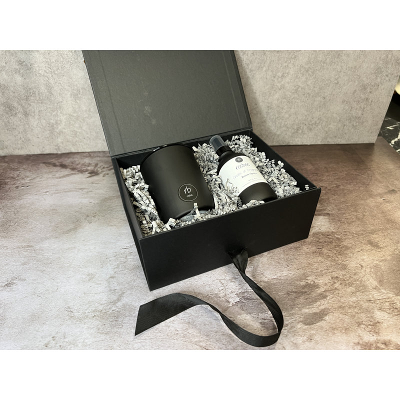 Room Spray and Candle Gift Set Boxed, Peppermint/Eucalyptus