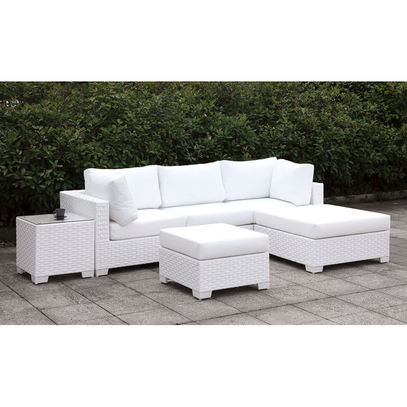 Ensemble de conversation à assise profonde et coussins 6 pièces Darroch