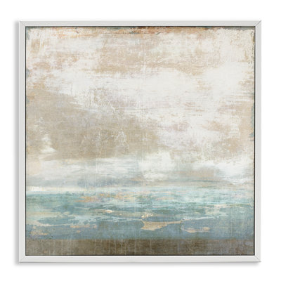 Art giclée encadré Stupell Industries rustique bleu beige par Suzanne Nicoll