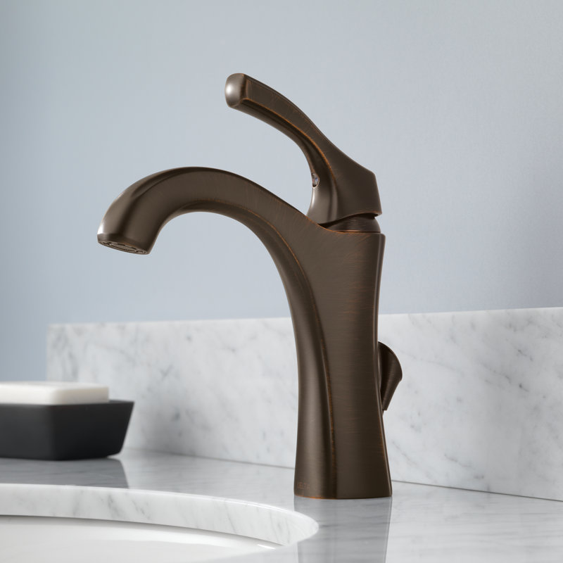 Robinet pour salle de bain à un trou Addison ™ avec bonde et technologie Diamond Seal ™, Bronze vénitien