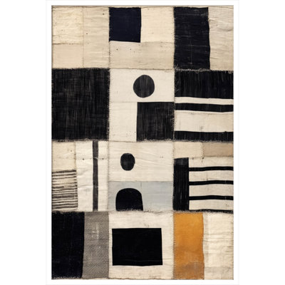 Galya Sewn Fabric by Treechild Wood Framed Wall Art Print