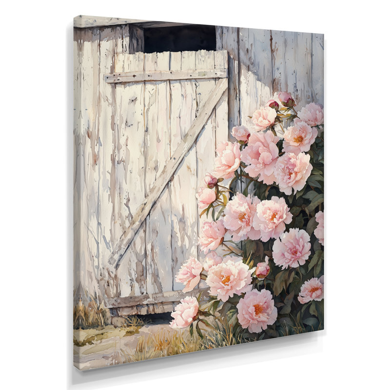 Catarina - Floral Canvas Wall Art, Ne s'applique pas, Toile tendue, H 20 po x l 12 po
