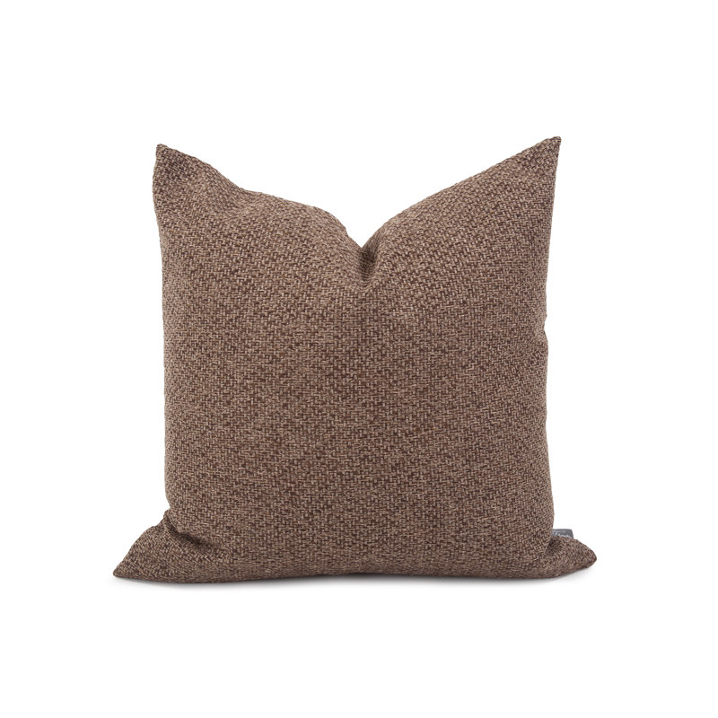 Throw Pillow, 20" x 20", Chocolate, Down