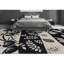 Hand-Knotted High-Quality Black and Ivory Area Rug