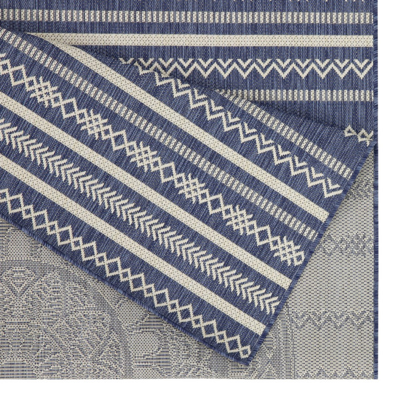 Blue 7Ft. 10In. X 10Ft. 3In. Area Rug - Sunshine Gchar2016, Polypropylene, Stain , , For Indoor/Outdoor Comfort Polypropylene , High Traffic Areas