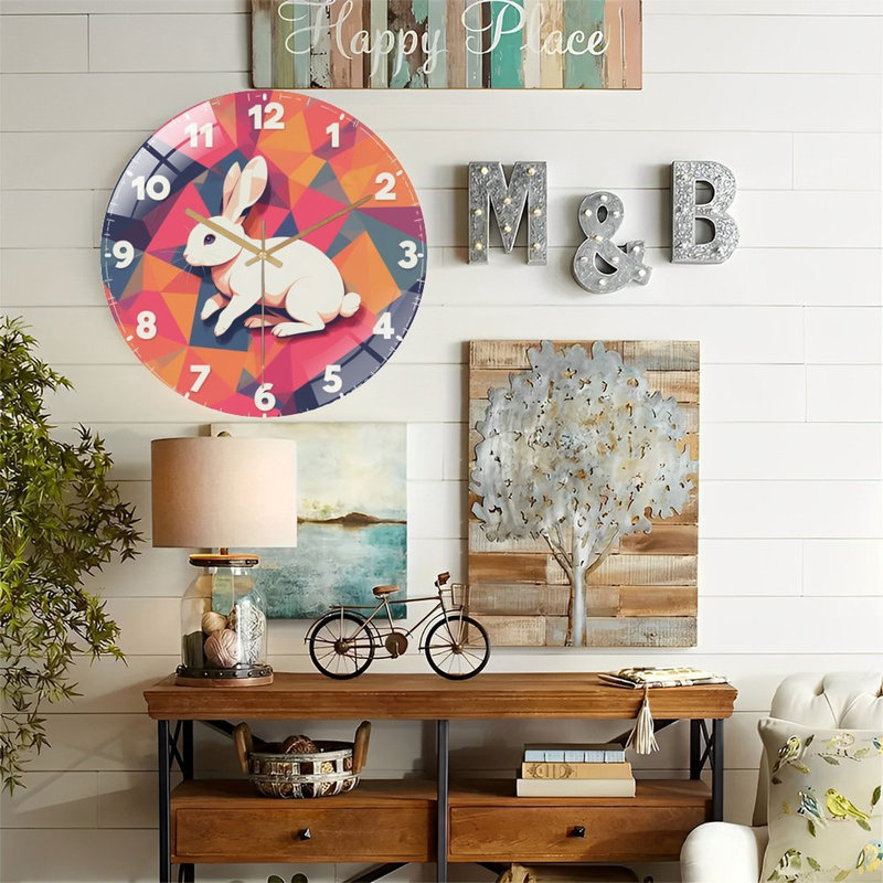Horloge murale colorée pour la maison