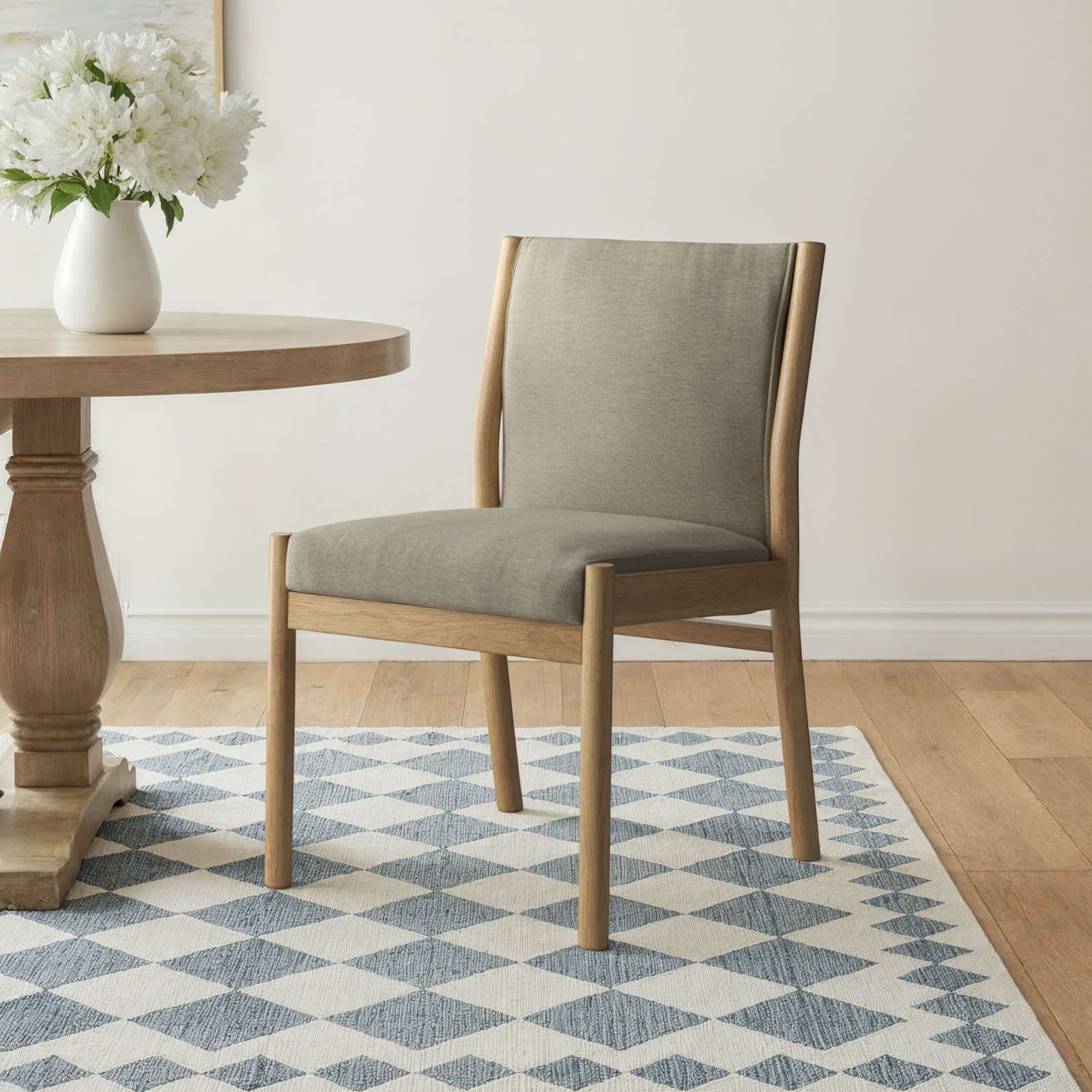 Lyn Side Chair, Gray, Burnished Parawood