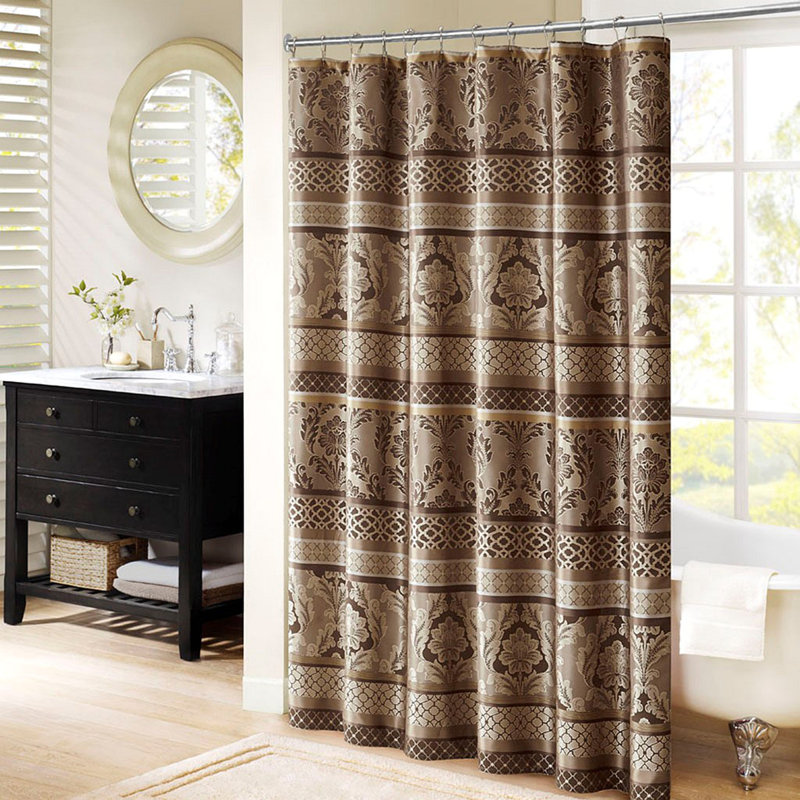 Rideau de douche jacquard