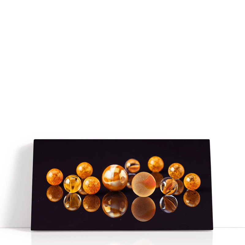 Marbles II - reproduction d'art sur toile, H 15 po x l 30 po