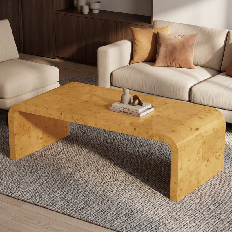 Table basse en bois massif de 48 po Shelmerdine, Bois
