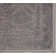 Machine Washable Rug Grey Colour Trellis Border Slip Resistant Carpet