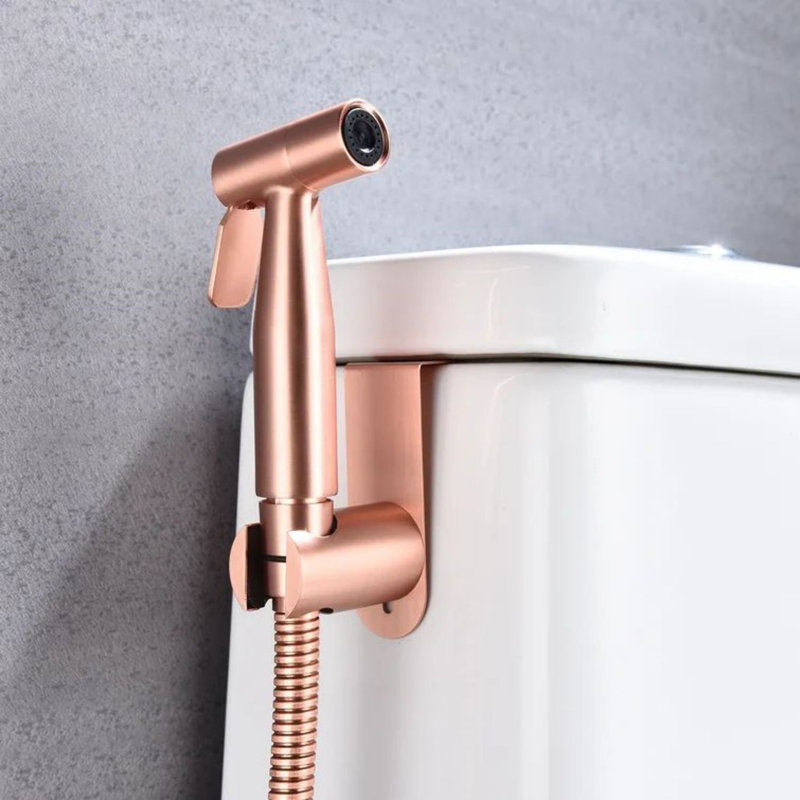 Siège de bidet allongé à la main, Rose brossé